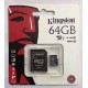 Карта памяти MicroSD Kingston 64GB 10 class